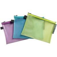 Exacompta Pop'N Co Etui 38140E A5 mit Reißverschluss EVA (Ethylen-Vinylacetat), PP (Polypropylen) Querformat 23,5 (B)17,5 (T)0,4 (H) cm Farbig sortiert 3er-Pack
