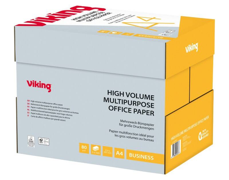 Papier imprimante Viking Business A4 80 g/m² Lisse Blanc 161 CIE 5 paquets de 500 feuilles