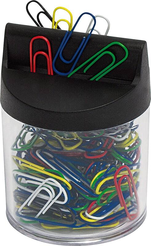 WEDO Büroklammerspender Metall 75 mm Transparent 125 Stück