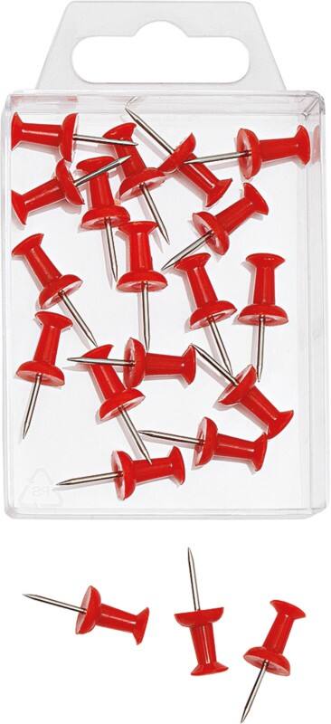 WEDO Stecknadeln Metall Rot 20 Stück