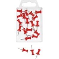 Épingles pour carte WEDO Métal Rouge 20 unités