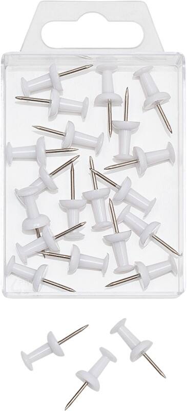 WEDO Stecknadeln Metall Weiß 20 Stück