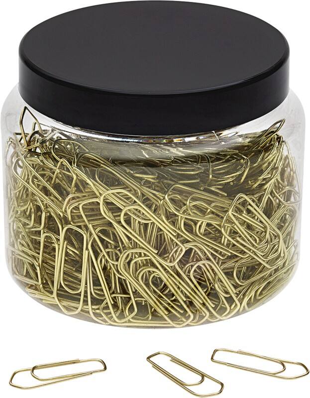 Trombones WEDO Métal 65 mm Jaune 400 unités