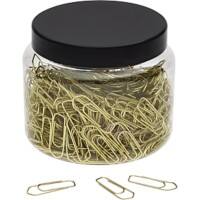 Trombones WEDO Métal 65 mm Jaune 400 unités