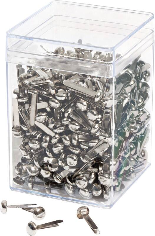 WEDO Musterbeutelklammer Metall 86 mm Silber 500 Stück