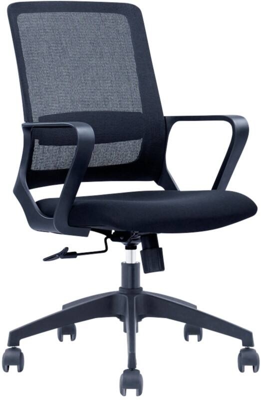 Siège de bureau Viking Sofi Mécanisme d’inclinaison Tissu maillé Accoudoirs fixes Siège réglable en hauteur Noir 110 kg 585 x 445 mm