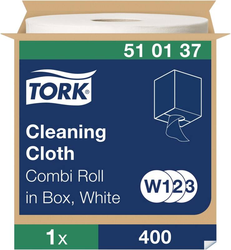 Tork W2 Premium Reinigungstuch Weiss 31,5 x 152 cm