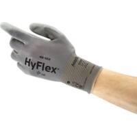 Gants de manutention HyFlex Nylon, PU (Polyuréthane) Taille 8 Gris 12 paires de gants