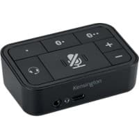 Switch audio 3-en-1 Kensington Pro K83300WW Pour casques Câble USB-C vers USB-A Noir