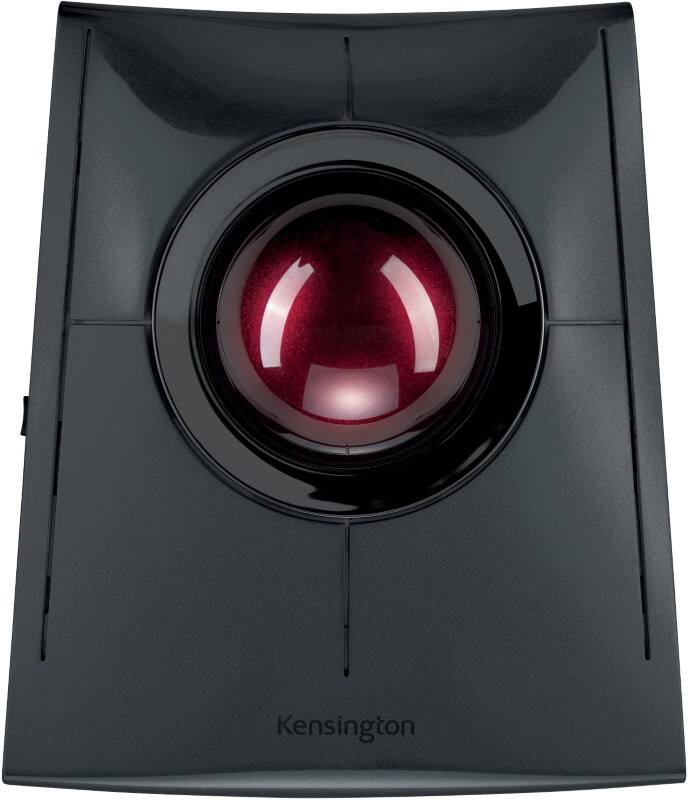Souris Trackball Kensington SlimBlade K72080WW Avec fil / Sans fil Avec Bluetooth Noir Adapté pour les gauchers