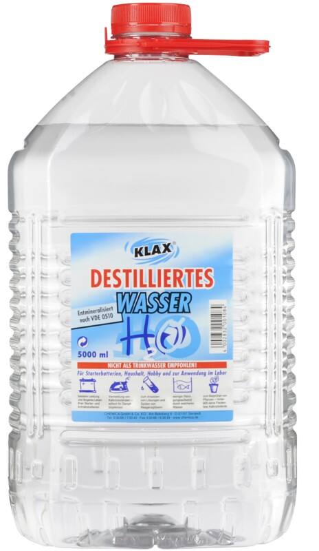 Eau distillée KLAX 5 L