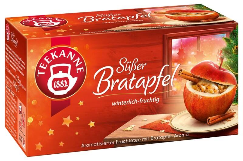 TEEKANNE Früchtetee Süsser Bratapfel Fruchtig, Süss 20 Beutel à 2,50 g