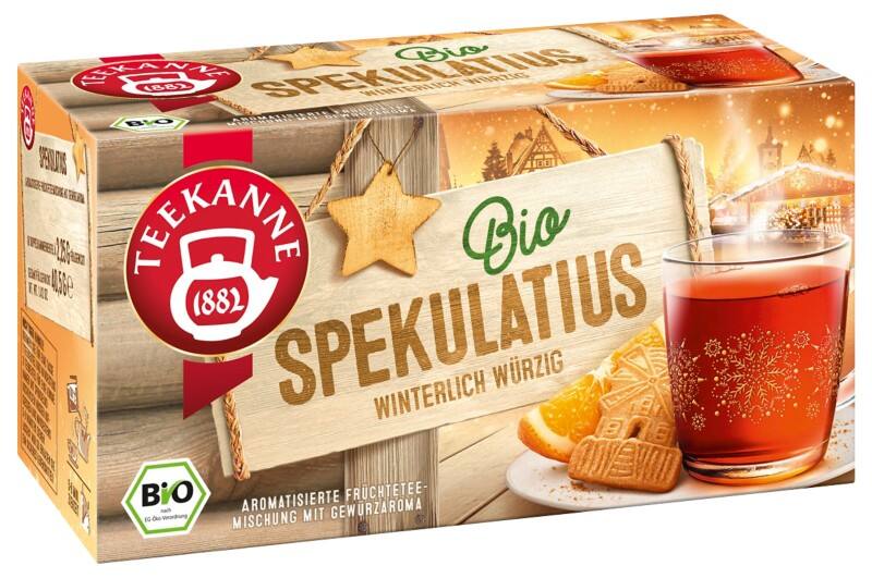 TEEKANNE Früchtetee Bio Spekulatius Fruchtig, Süss 18 Beutel à 2,25 g