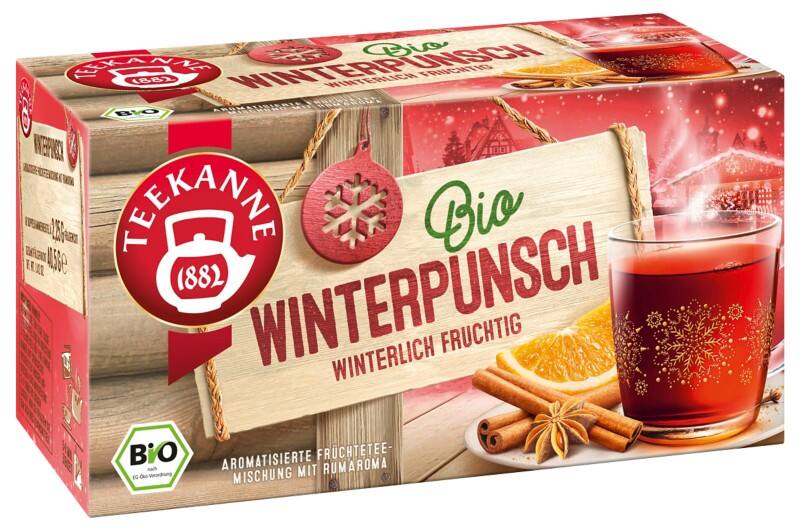 TEEKANNE Früchtetee Bio Winterpunsch Fruchtig, Süss 18 Beutel à 2,25 g