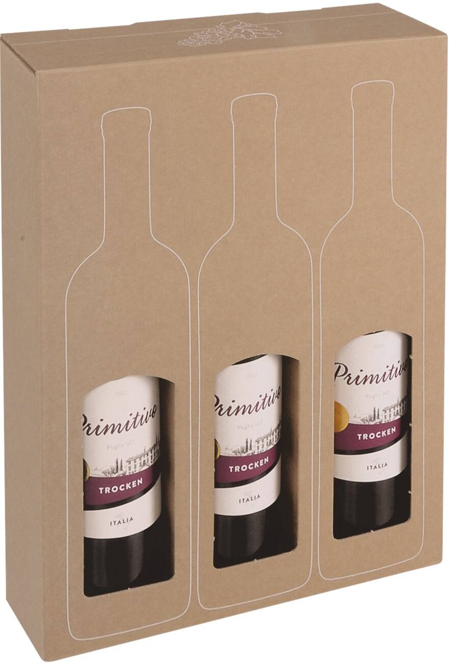 Coffret cadeau for Bouteilles De Vin Dinkhauser Kartonagen Carton 374 mm (h) Brun 10 unités