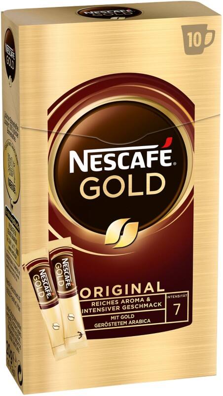 Nescafé Gold Löslicher Kaffee Sachets Löslicher 7 Arabica 10 Stück à 2 g