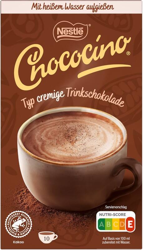 Chocolat chaud Chococino Nescafé 10 Unités de 22 g