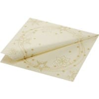 Serviettes Duni Star Shine Jetable Crème 50 unités