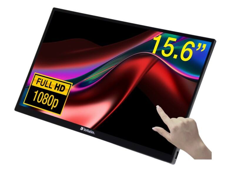 Verbatim 39,6 cm (15,6") tragbarer LCD Monitor 49592 Schwarz