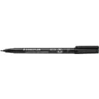 Marqueur permanent STAEDTLER Lumocolor Universal F Pointe fine, ogive 0,6 mm Noir Rechargeable 10 Unités