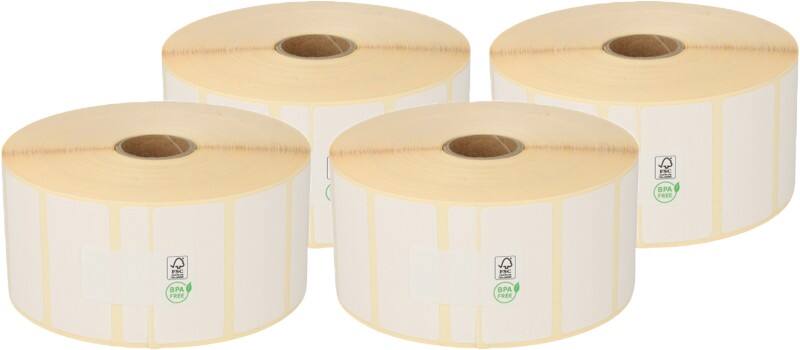 Zebra Kompatible Thermodirekt-Etiketten, 880199-025 Schwarz auf Weiß 51 x 25 mm