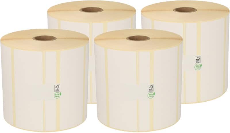 Étiquettes Zebra Compatible Thermique directe 102 mm x 38 mm 880191-038D ERP00001128 Noir sur blanc 102 x 38 mm