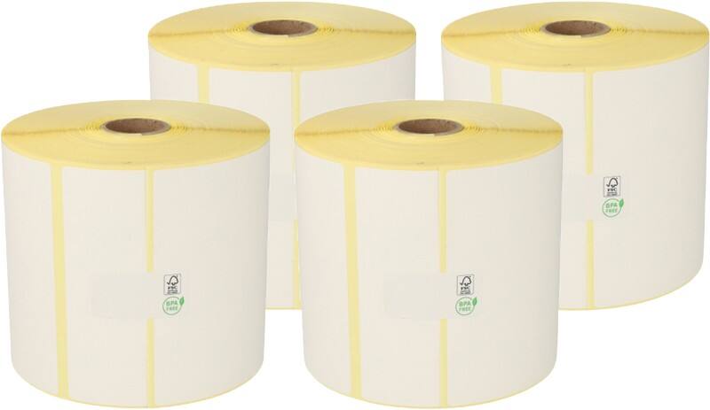 Étiquettes Zebra Compatible Thermique directe 102 mm x 76 mm 880191-076D ERP00000346 Noir sur blanc 102 x 76 mm