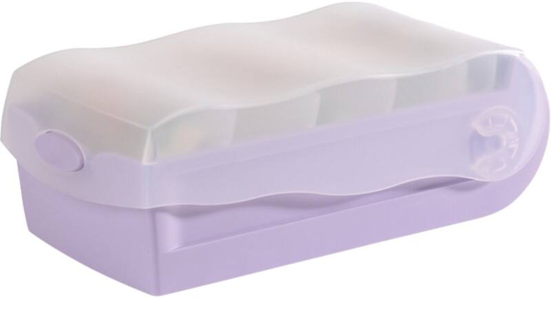 HAN Croco Karteikasten DIN  A7 PP (Polypropylen) Violett Set 1 Box + 100 Karten