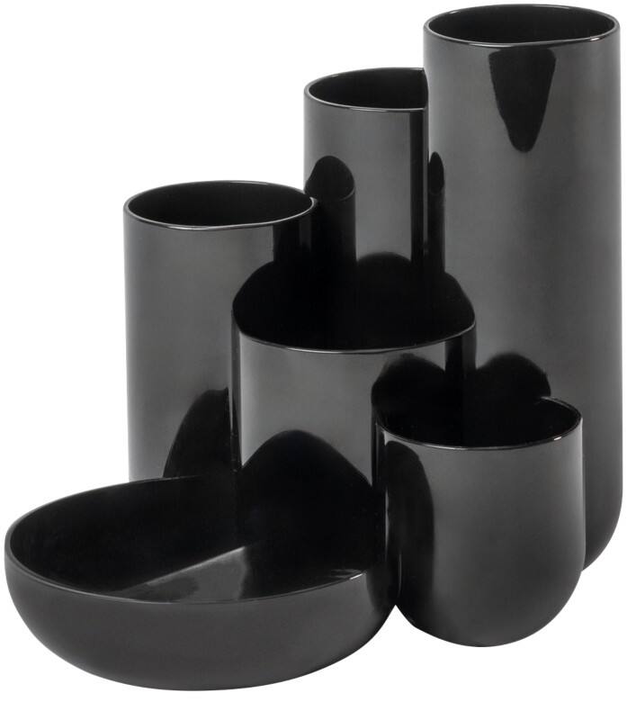 Porte-stylos HAN CAMPUS 6 compartiments PS (Polystyrène) Noir