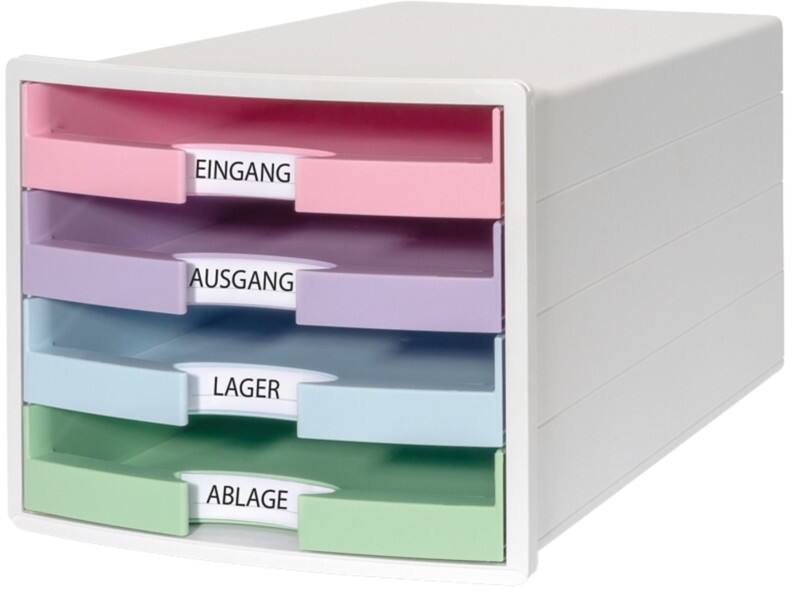 Module à tiroirs HAN IMPULS PS (Polystyrène) Blanc 4 Tiroirs 28 x 36,7 x 23,5 cm