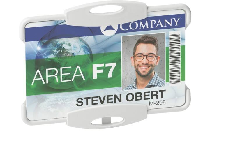 Porte-cartes DURABLE Single Sans clip 9,2 x 7 cm PS (Polystyrène) Gris 10 unités