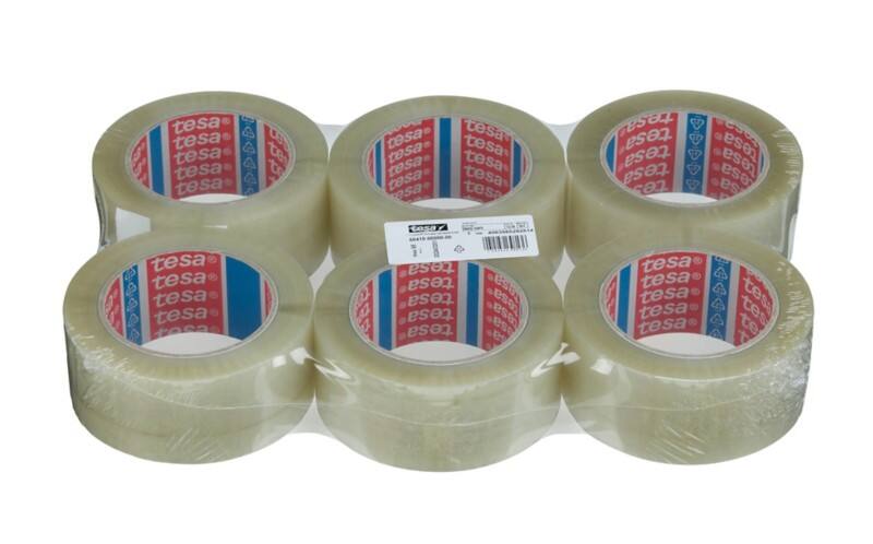 tesa Verpackungsklebeband tesa pack Transparent 50 mm (B) x 132 m (L) PET (Polyethylenterephthalat) 60418  6 Rollen 