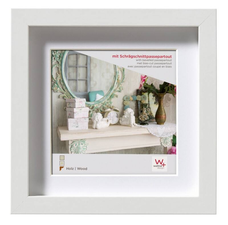 walther design Bilderrahmen EA222W 23,1 (B) x 3,25 (T) x 23,1 (H) cm EA222W