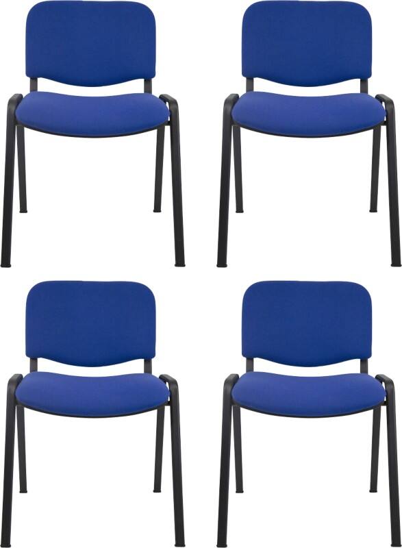 Chaise visiteur Viking Realspace ISO Bleu 120 kg D5S/IB 530 x 540 x 800 mm 4 Unités