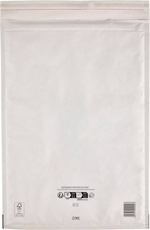 Enveloppes matelassées Mail Lite J/6 Blanc Sans fenêtre Bande adhésive 100 unités