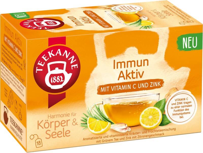 Thé TEEKANNE Immun Aktiv 18 Unités de 32 g
