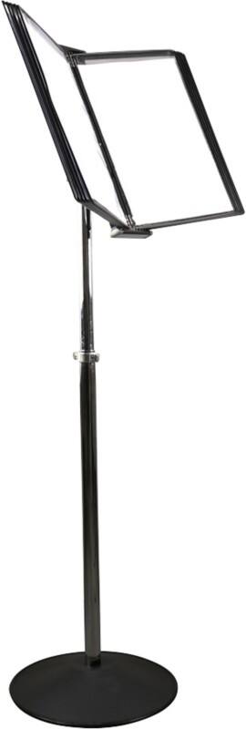 Djois Bodenschildständer DIN A4 PVC (Polyvinylchlorid) Schwarz