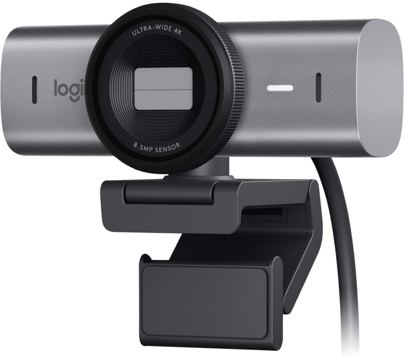 Logitech MX Brio Webcam 4096 x 2160 Megapixel 4K Mikrofon Schwarz, Silber