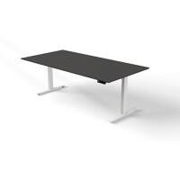 Bureau assis-debout Kerkmann Move 3 Rectangulaire Anthracite Pied en T 2000 (L) x 1000 (P) x 1200 (H) mm Bois