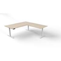 Kerkmann Move 3 Sitz-Stehschreibtisch Freiform Ahorn T-Fuss 2.000 (B) x 1.000 (T) x 720 (H) mm Holz