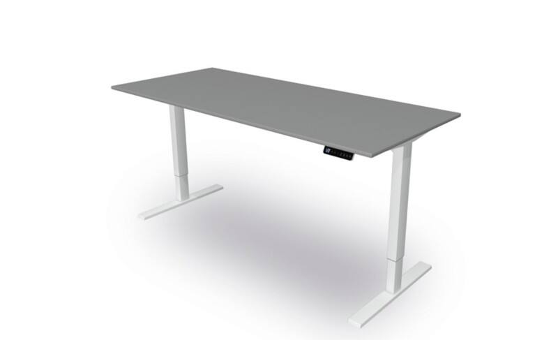 Bureau assis-debout Kerkmann Move 3 Rectangulaire Graphite Pied en T 1800 (L) x 800 (P) x 1200 (H) mm Bois