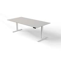 Bureau assis-debout Kerkmann Move 3 Rectangulaire Gris clair Pied en T 2000 (L) x 1000 (P) x 1200 (H) mm Bois