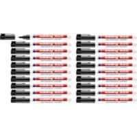edding 400 Permanentmarker Feine Rundspitze 1 mm Schwarz Nachfüllbar Wasserbeständig 16 + 4 gratis