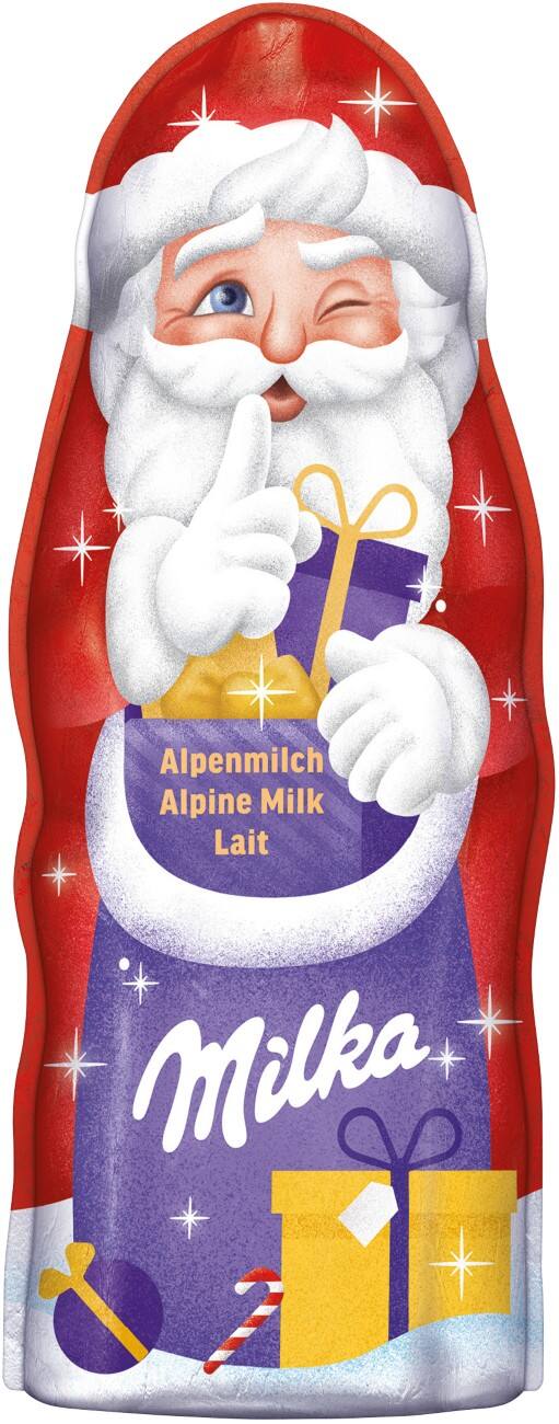Milka Weihnachtsmann Alpenmilchschokolade 24 Stück à 45 g