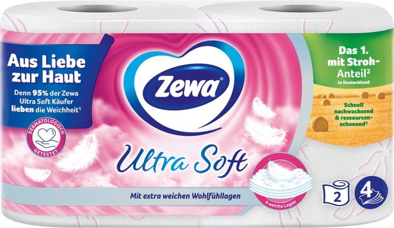 Papier toilette Zewa Ultra Soft 4 épaisseurs 2 x 150 feuilles