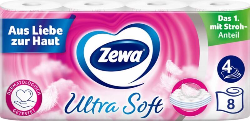 Papier toilette Zewa Ultra Soft 4 épaisseurs 8 x 150 feuilles