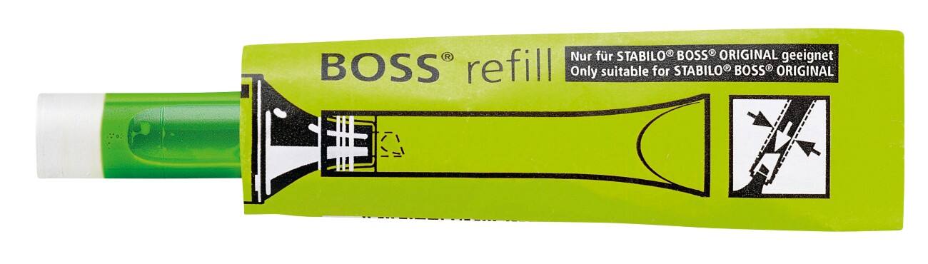 Recharge pour surligneur STABILO BOSS ORIGINAL Recharge Vert 070/33