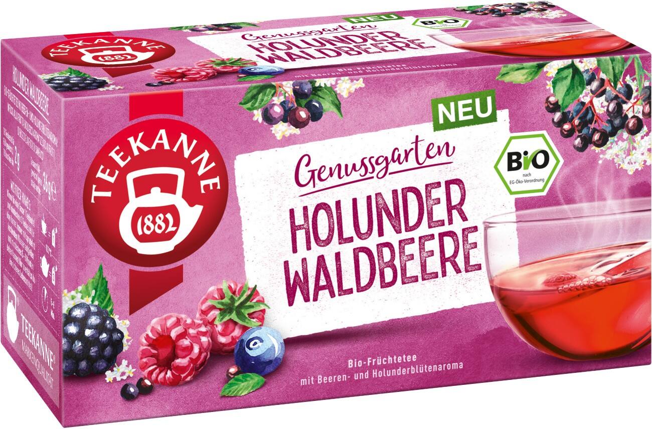 Thé TEEKANNE Genussgarten Fruits Sacs Assortiment 18 unités de 1,8 g