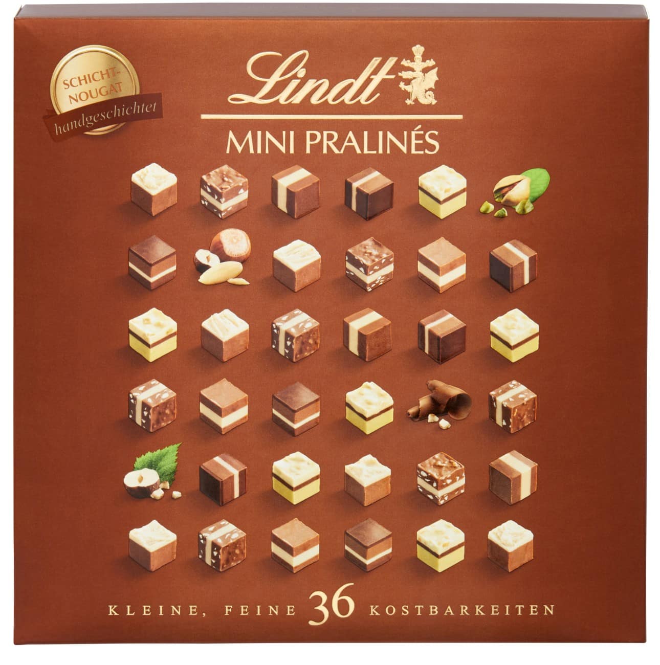 Lindt Mini Pralinés Schicht Nougat Gemischt 165 g