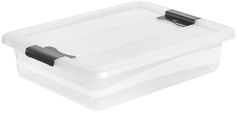 keeeper Aufbewahrungsbox Cornelia Polypropylen 7 L Mit Deckel Transparent 29,5 x 9,5 cm